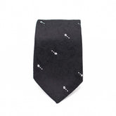 BLACK MIRAGE TIE AND POCKET SQUARE SET